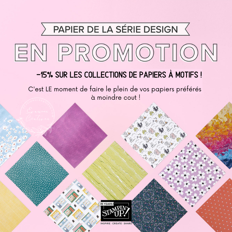 Une jolie réduction sur une sélection de papiers à motifs ! Évasions